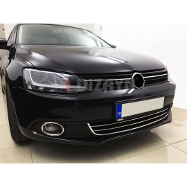 S-Dizayn VW Jetta Krom Ön Tampon Çıta 2 Prç 2011-2014