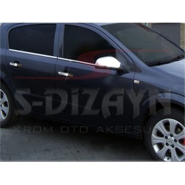S-Dizayn Opel Astra H HB Krom Cam Çıtası 4 Prç 2004 Üzeri