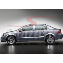 S-Dizayn Opel Astra H SD Krom Yan Kapı Çıtası 4 Prç 2008 Üzeri