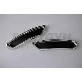 S-Dizayn VW Passat B8 Krom Egzoz Görünümü Difüzör R Line Still 2 Parça 2015-2019