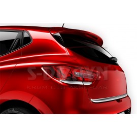 S-Dizayn Renault Clio 4 HB Krom Bagaj Alt Çıtası 2012 Üzeri