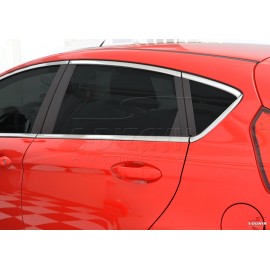S-Dizayn Ford Fiesta Krom Cam Üst Çıtası 8 Parça 2009-2017