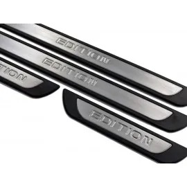 S-Dizayn Dacia Dokker Krom Kapı Eşik Koruması Edition Line 2012 Üzeri 4 Parça