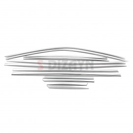 S-Dizayn Peugeot 2008 2 Krom Cam Çerçevesi 12 Prç 2020 Üzeri A+ Kalite