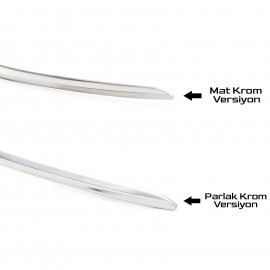 S-Dizayn Fiat Egea HB Chrome Front Bumper Streamer 2020 Onwards (Matt Chrome)