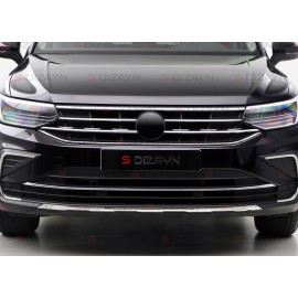 S-Dizayn VW Tiguan Krom Ön Tampon Çıtası 2020-2024 (Parlak Krom)