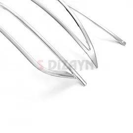 S-Dizayn Fiat Egea SD Krom Arka Tampon Difüzör Çıtası 3 Prç. 2015 Üzeri