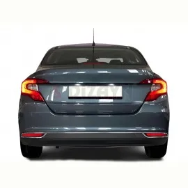 S-Dizayn Fiat Egea SD Krom Arka Tampon Difüzör Çıtası 3 Prç. 2015 Üzeri