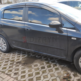 S-Dizayn Fiat Punto ABS Plastic Side Door Protection Strip 2010-2018 A+ Quality