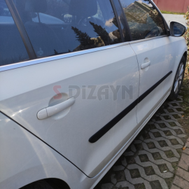 S-Dizayn VW Jetta ABS Plastik Yan Kapı Koruma Çıtası 2011 Üzeri A+ Kalite