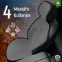 S-Dizayn Oto Koltuk Koruyucu Kılıf Füme Universal 2 Parça Ön A+ Kalite
