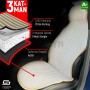 S-Dizayn Oto Koltuk Koruyucu Kılıf Krem Universal 2 Parça Ön A+ Kalite