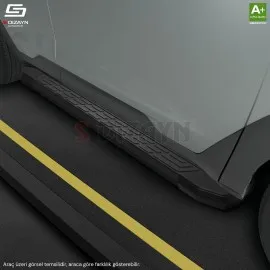 S-Dizayn Peugeot Partner 2 Tepee NewLine Siyah Yan Basamak 193 Cm 2008-2018