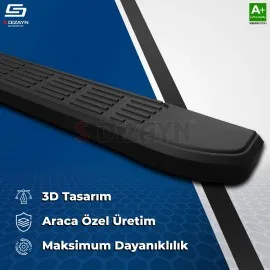 S-Dizayn Fiat Egea Cross S-Line Siyah Yan Basamak 183 Cm 2020 Üzeri