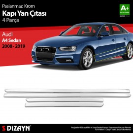 S-Dizayn Audi A4 SD Chrome Door Side Molding 2008-2019
