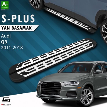 S-Dizayn Audi Q3 8U S-Plus Gri Yan Basamak 173 Cm 2011-2018 A+ Kalite