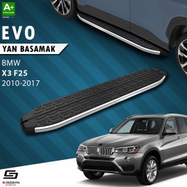 S-Dizayn Bmw X3 F25 Evo Chrome Side Step 193 Cm 2010-2017