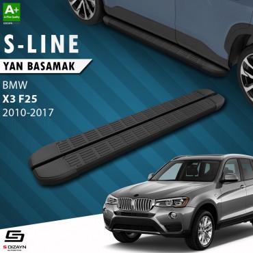 S-Dizayn Bmw X3 F25 S-Line Black Side Step 193 Cm 2010-2017