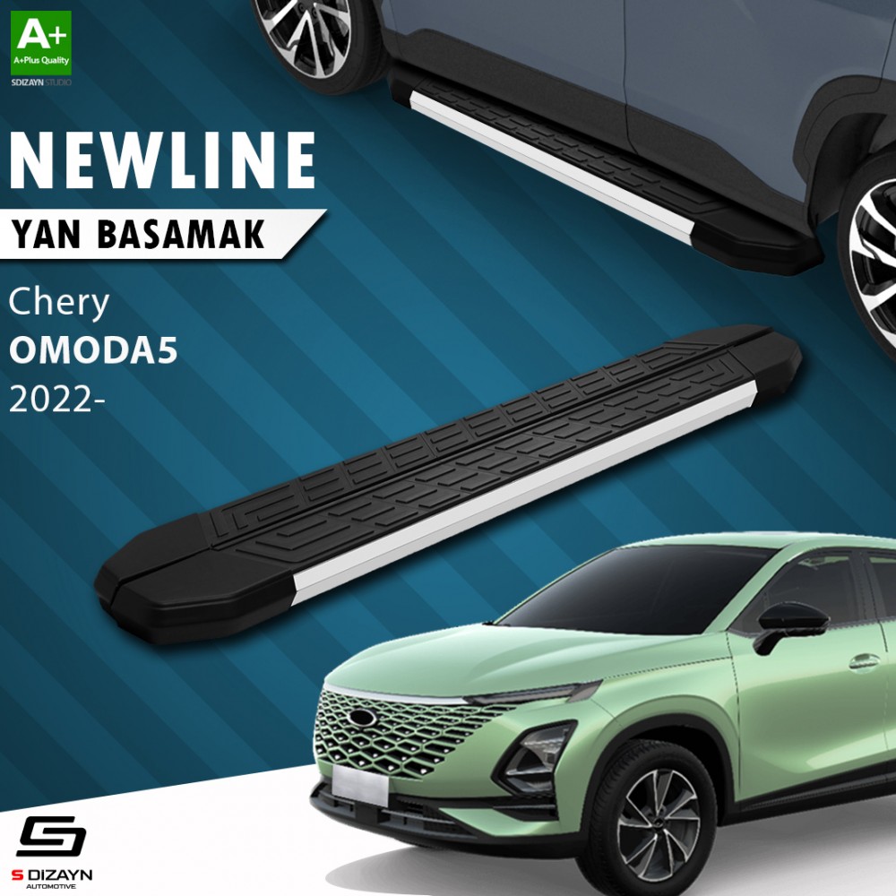 S-Dizayn Chery Omoda5 NewLine Aluminyum Yan Basamak 183 Cm 2022 Üzeri