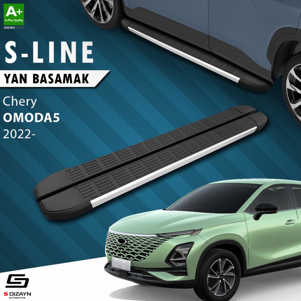 S-Dizayn Chery Omoda5 S-Line Aluminyum Yan Basamak 183 Cm 2022 Üzeri