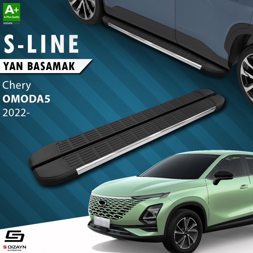S-Dizayn Chery Omoda5 S-Line Krom Yan Basamak 183 Cm 2022 Üzeri