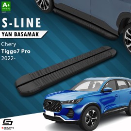 S-Dizayn Chery Tiggo7 Pro S-Line Siyah Yan Basamak 183 Cm 2022 Üzeri