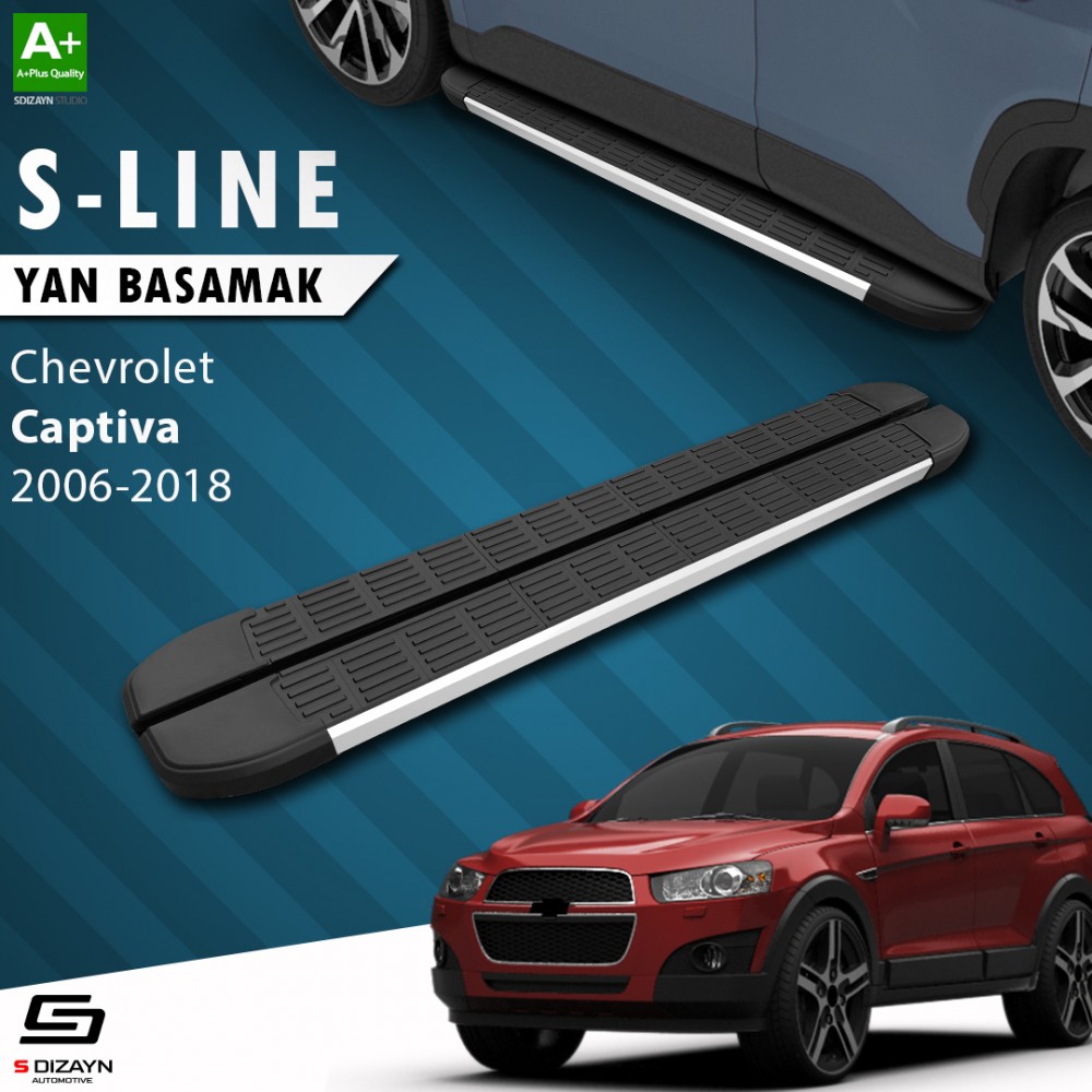 S-Dizayn Chevrolet Captiva S-Line Aluminum Side Step 183 Cm 2006-2018