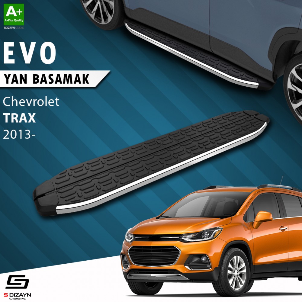 S-Dizayn Chevrolet Trax Evo Krom Yan Basamak 163 Cm 2013 Üzeri