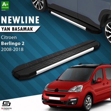 S-Dizayn Citroen Berlingo 2 NewLine Krom Yan Basamak 193 Cm 2008-2018