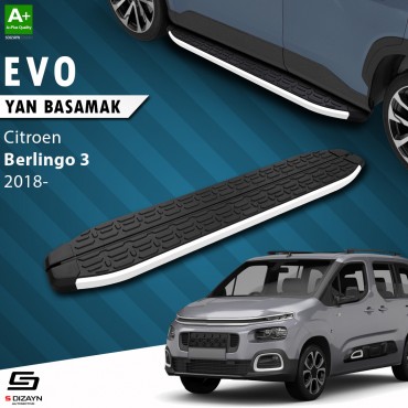 S-Dizayn Citroen Berlingo 3 Evo Aluminyum Yan Basamak 203 Cm 2018 Üzeri