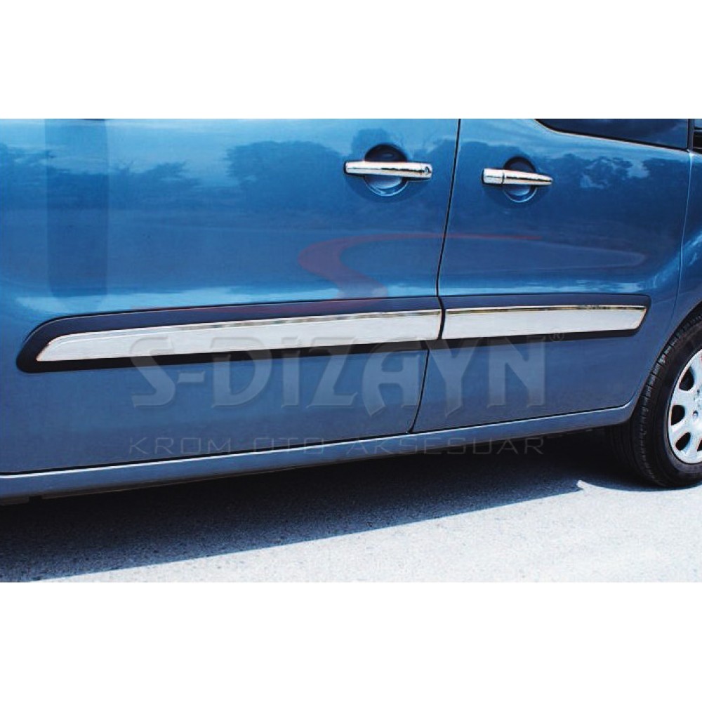 S-Dizayn Citroen Berlingo Krom Yan Kapı Çıtası 4 Prç 2008-2018