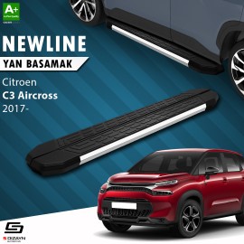 S-Dizayn Citroen C3 Aircross NewLine Krom Yan Basamak 183 Cm 2017 Üzeri