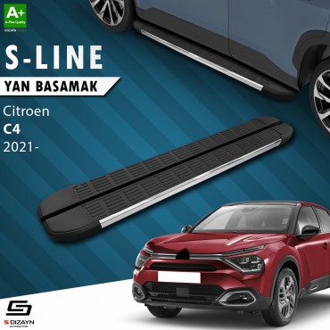 S-Dizayn Citroen C4 3 S-Line Krom Yan Basamak 183 Cm 2021 Üzeri
