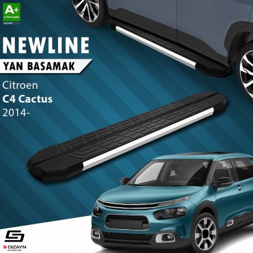 S-Dizayn Citroen C4 Cactus NewLine Krom Yan Basamak 183 Cm 2014 Üzeri