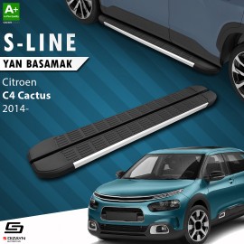 S-Dizayn Citroen C4 Cactus S-Line Aluminyum Yan Basamak 183 Cm 2014 Üzeri
