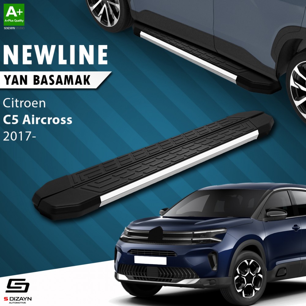S-Dizayn Citroen C5 Aircross NewLine Krom Yan Basamak 193 Cm 2017 Üzeri