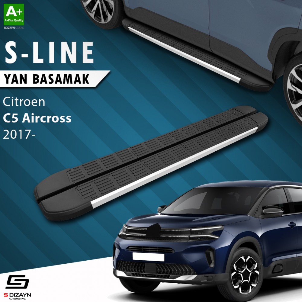 S-Dizayn Citroen C5 Aircross S-Line Aluminyum Yan Basamak 193 Cm 2017 Üzeri
