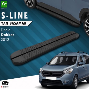 S-Dizayn Dacia Dokker S-Line Siyah Yan Basamak 203 Cm 2012 Üzeri