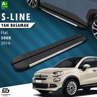 S-Dizayn Fiat 500X S-Line Krom Yan Basamak 173 Cm 2014 Üzeri
