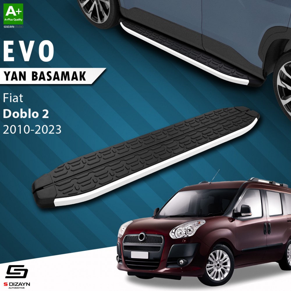 S-Dizayn Fiat Doblo 2 Evo Aluminyum Yan Basamak 193 Cm 2010-2022