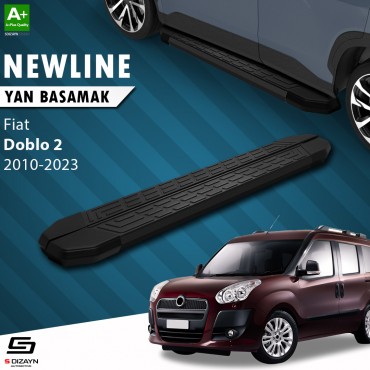 S-Dizayn Fiat Doblo 2 NewLine Siyah Yan Basamak 193 Cm 2010-2022