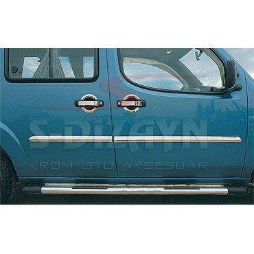 S-Dizayn Fiat Doblo Krom Yan Kapı Çıtası 4 Prç 2000-2006