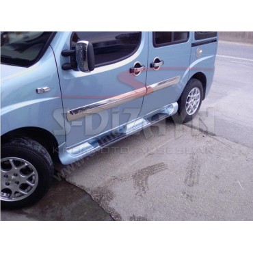 S-Dizayn Fiat Doblo Krom Yan Kapı Çıtası 4 Prç 2006-2010 (Geniş)