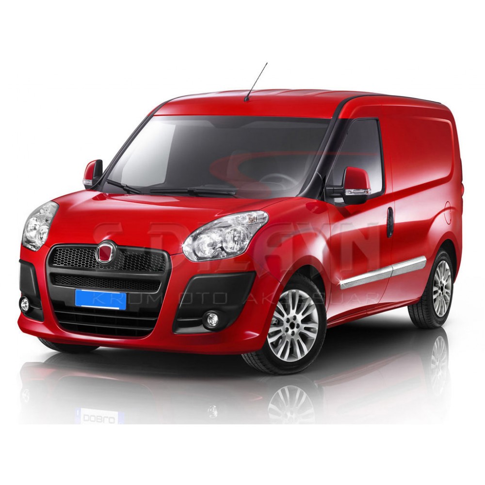 S-Dizayn Fiat Doblo Krom Yan Kapı Çıtası 4 Prç 2010 Üzeri