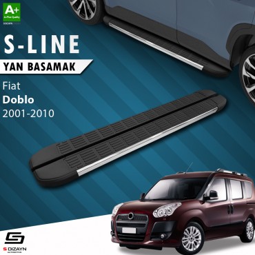 S-Dizayn Fiat Doblo Uzun Şase S-Line Krom Yan Basamak 223 Cm 2001-2010