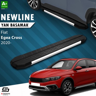 S-Dizayn Fiat Egea Cross NewLine Krom Yan Basamak 189 Cm 2020 Üzeri