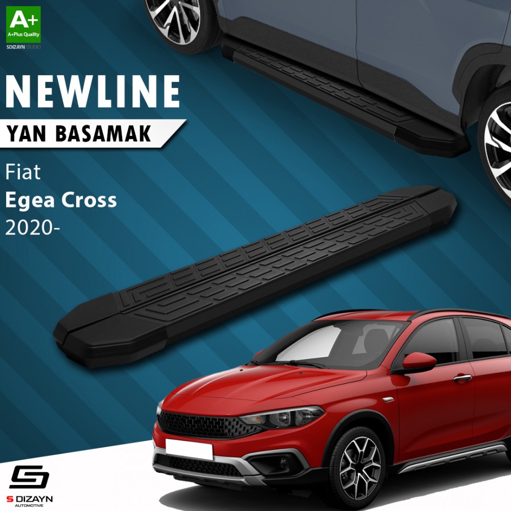 S-Dizayn Fiat Egea Cross NewLine Siyah Yan Basamak 189 Cm 2020 Üzeri
