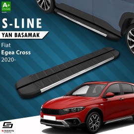 S-Dizayn Fiat Egea Cross S-Line Chrome Side Step 183 Cm Above 2020