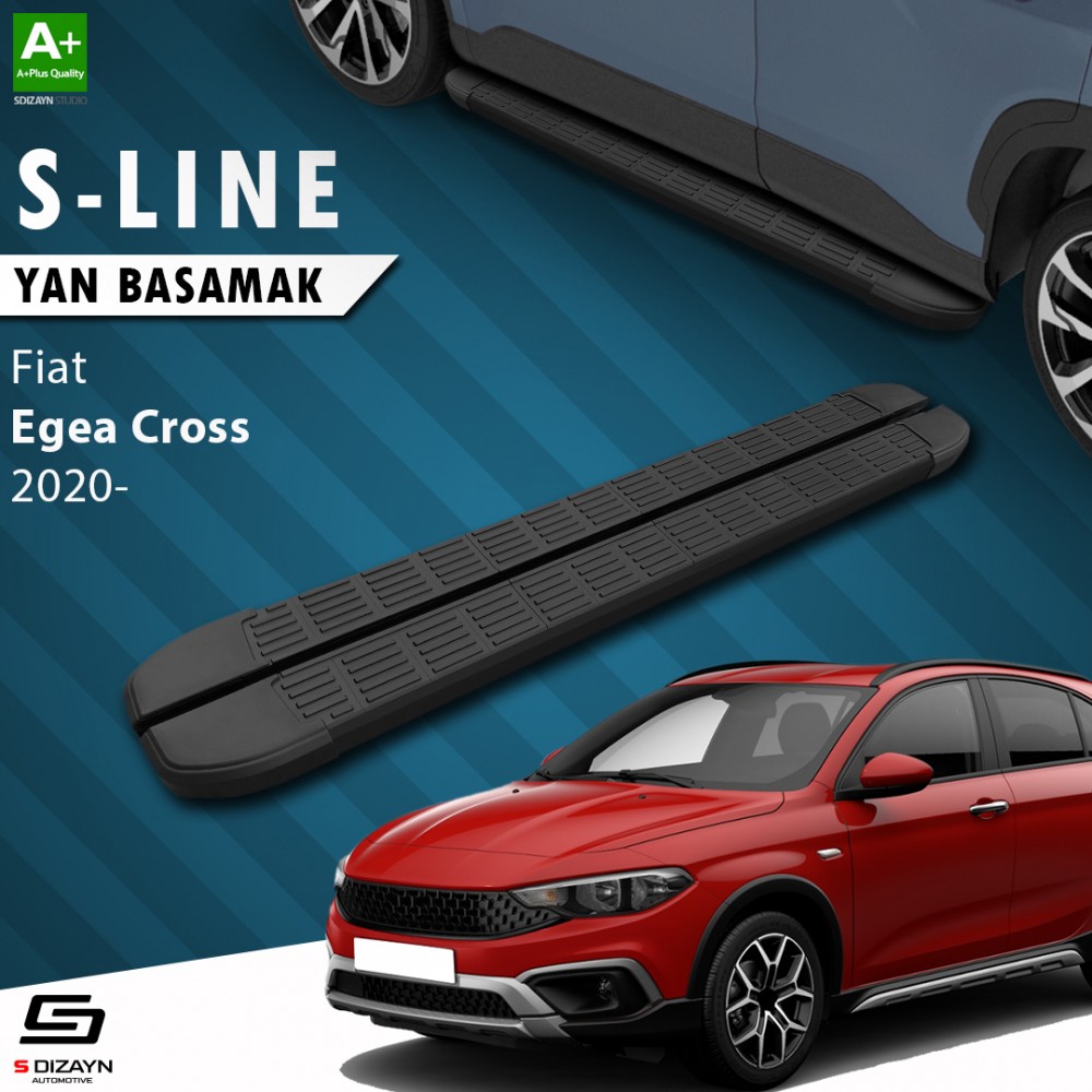 S-Dizayn Fiat Egea Cross S-Line Black Side Step 183 Cm Above 2020