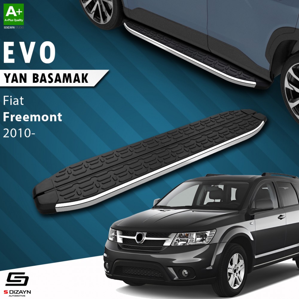 S-Dizayn Fiat Freemont Evo Krom Yan Basamak 183 Cm 2010 Üzeri
